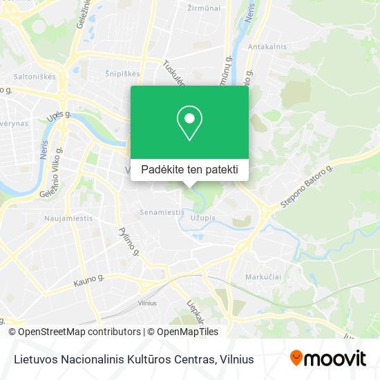 Lietuvos Nacionalinis Kultūros Centras žemėlapis