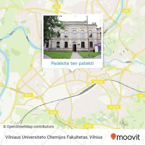 Vilniaus Universiteto Chemijos Fakultetas žemėlapis