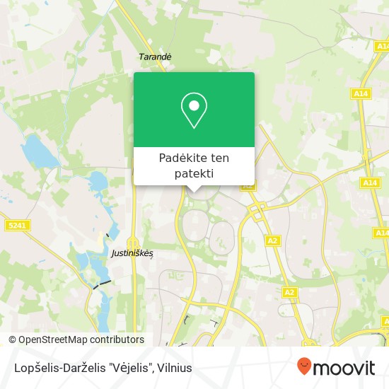 Lopšelis-Darželis "Vėjelis" žemėlapis