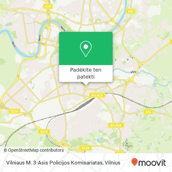 Vilniaus M. 3-Asis Policijos Komisariatas žemėlapis