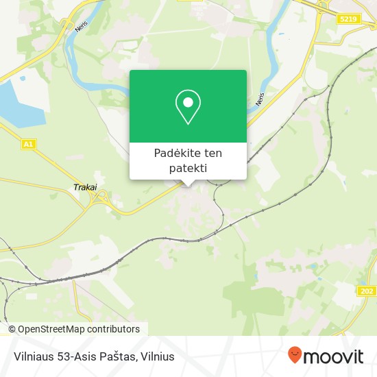 Vilniaus 53-Asis Paštas žemėlapis