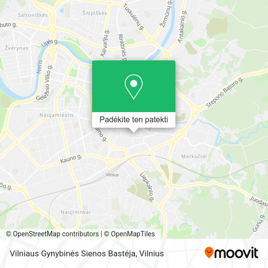 Vilniaus Gynybinės Sienos Bastėja žemėlapis