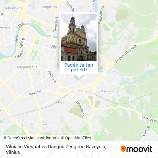 Vilniaus Viešpaties Dangun Žengimo Bažnyčia žemėlapis
