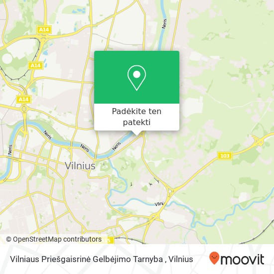 Vilniaus Priešgaisrinė Gelbėjimo Tarnyba žemėlapis