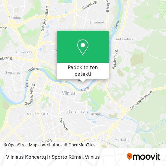 Vilniaus Koncertų Ir Sporto Rūmai žemėlapis