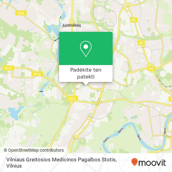 Vilniaus Greitosios Medicinos Pagalbos Stotis žemėlapis