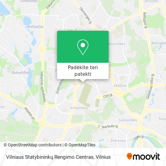Vilniaus Statybininkų Rengimo Centras žemėlapis
