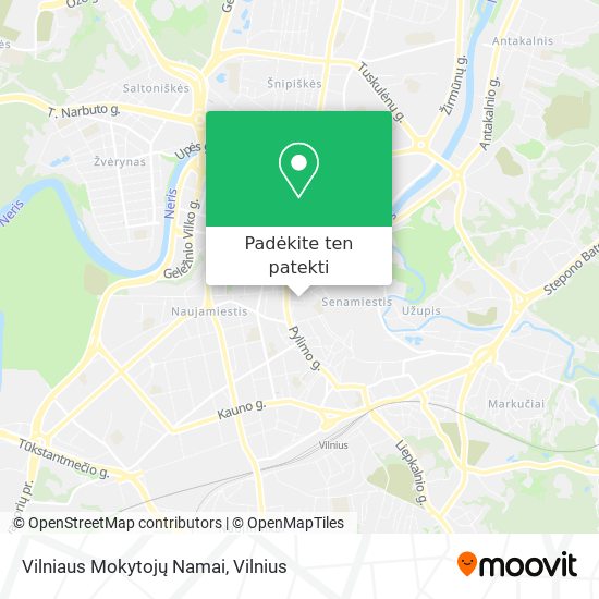 Vilniaus Mokytojų Namai žemėlapis