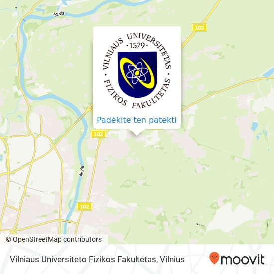Vilniaus Universiteto Fizikos Fakultetas žemėlapis