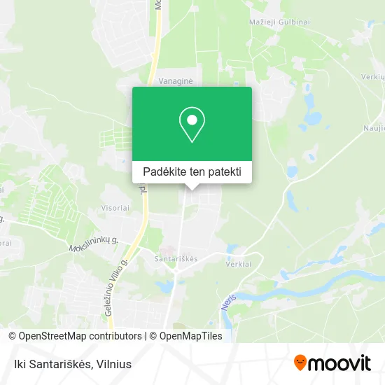 Iki Santariškės žemėlapis