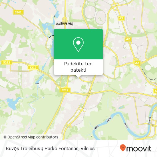 Buvęs Troleibusų Parko Fontanas žemėlapis