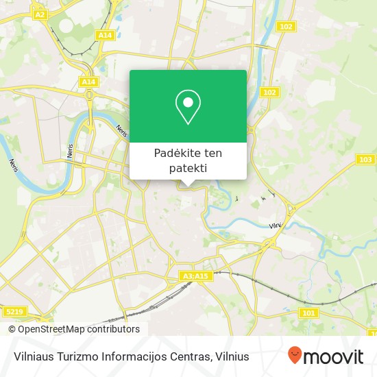 Vilniaus Turizmo Informacijos Centras žemėlapis