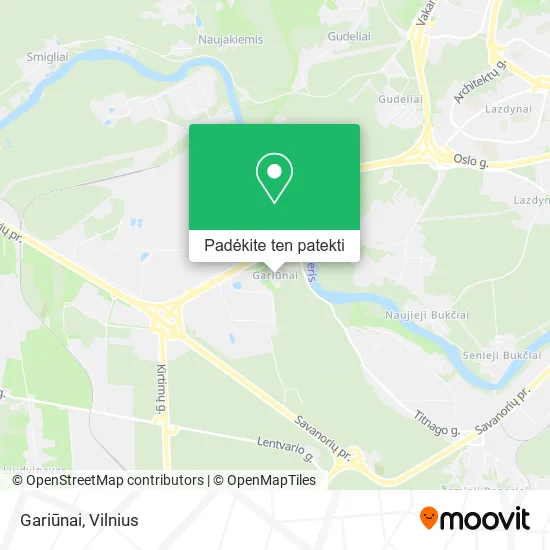 Gariūnai žemėlapis