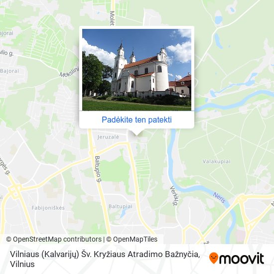 Vilniaus (Kalvarijų) Šv. Kryžiaus Atradimo Bažnyčia žemėlapis
