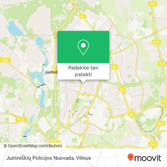 Justiniškių Policijos Nuovada žemėlapis