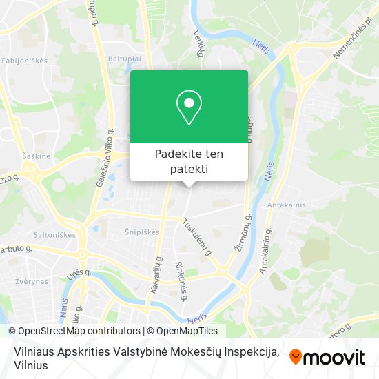 Vilniaus Apskrities Valstybinė Mokesčių Inspekcija žemėlapis