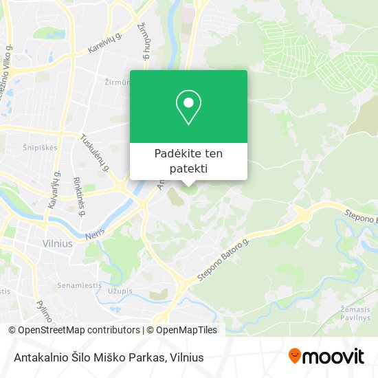 Antakalnio Šilo Miško Parkas žemėlapis