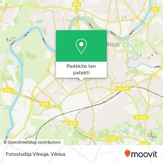 Fotostudija Vilniuje žemėlapis