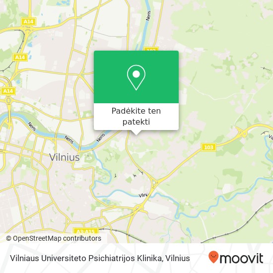 Vilniaus Universiteto Psichiatrijos Klinika žemėlapis