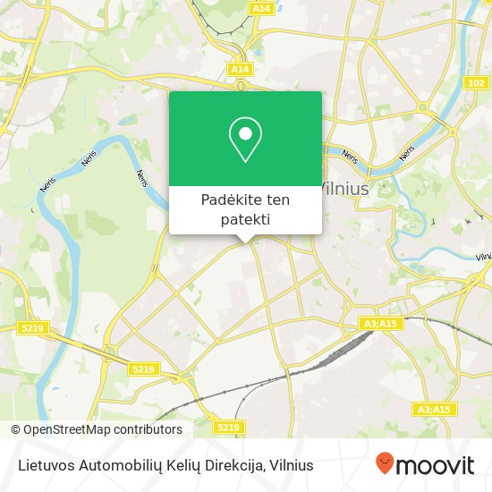 Lietuvos Automobilių Kelių Direkcija žemėlapis