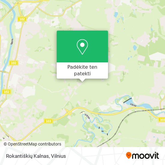 Rokantiškių Kalnas žemėlapis