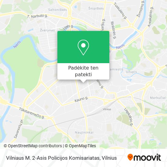 Vilniaus M. 2-Asis Policijos Komisariatas žemėlapis
