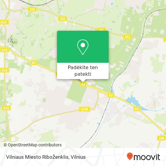 Vilniaus Miesto Riboženklis žemėlapis