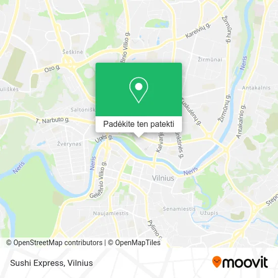 Sushi Express žemėlapis