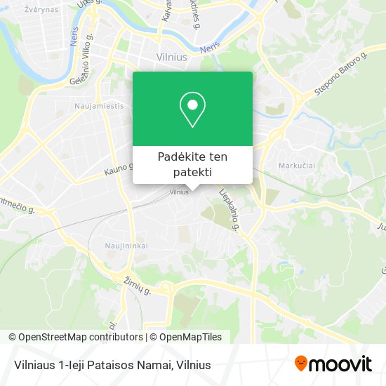 Vilniaus 1-Ieji Pataisos Namai žemėlapis