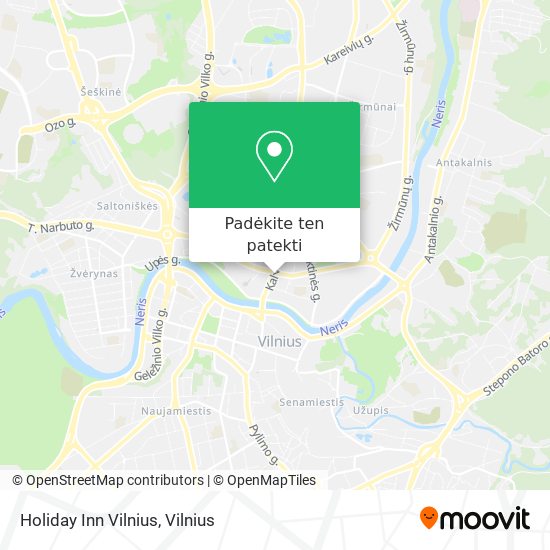Holiday Inn Vilnius žemėlapis