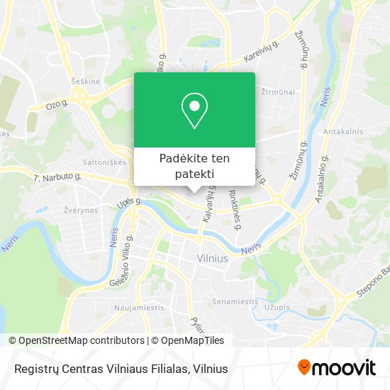 Registrų Centras Vilniaus Filialas žemėlapis
