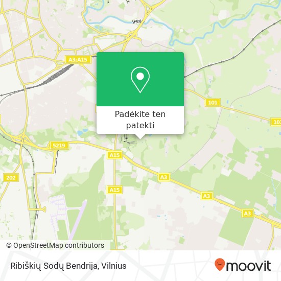 Ribiškių Sodų Bendrija žemėlapis