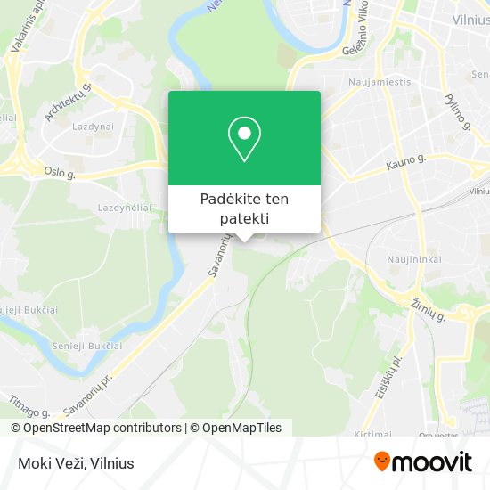 Moki Veži žemėlapis