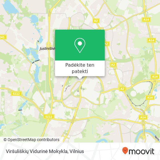 Viršuliškių Vidurinė Mokykla žemėlapis