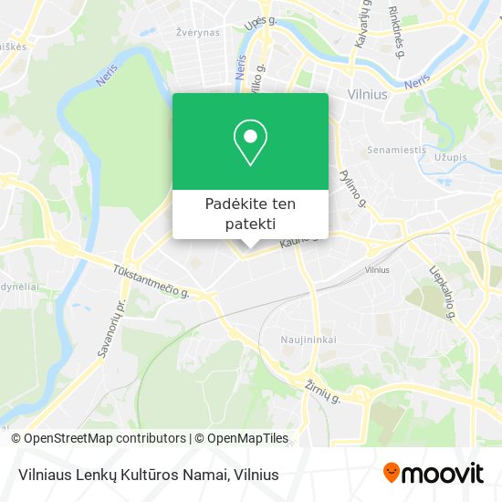 Vilniaus Lenkų Kultūros Namai žemėlapis