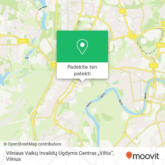 Vilniaus Vaikų Invalidų Ugdymo Centras „Viltis“ žemėlapis