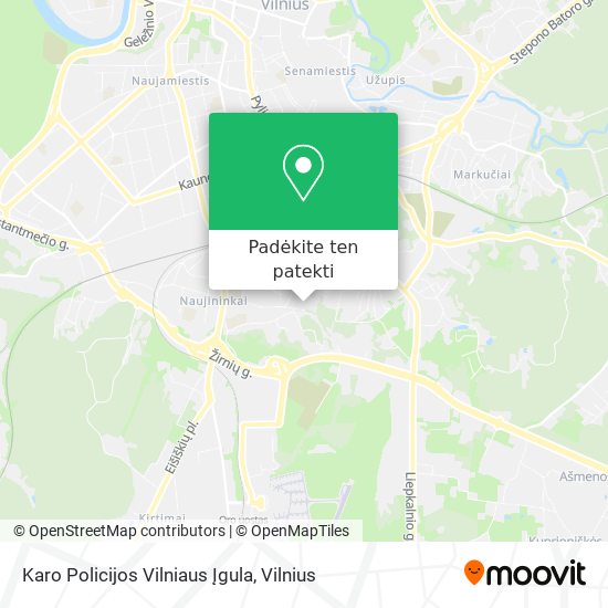 Karo Policijos Vilniaus Įgula žemėlapis
