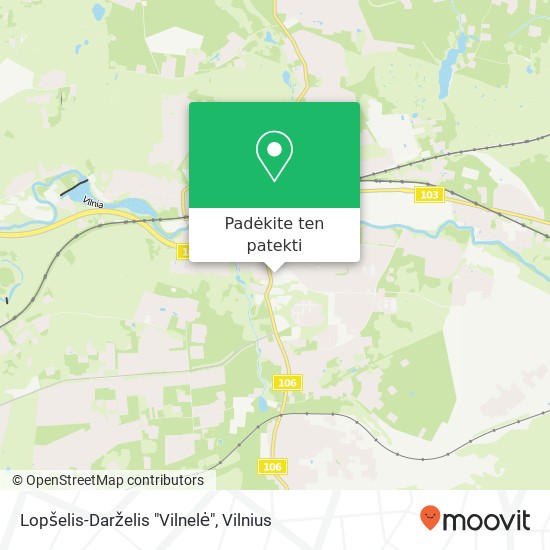 Lopšelis-Darželis "Vilnelė" žemėlapis