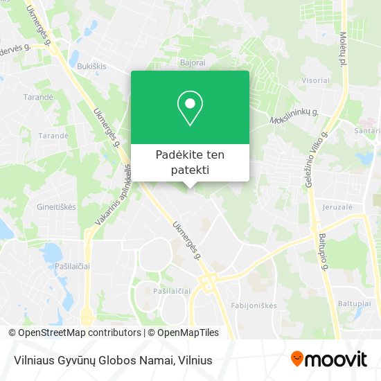 Vilniaus Gyvūnų Globos Namai žemėlapis