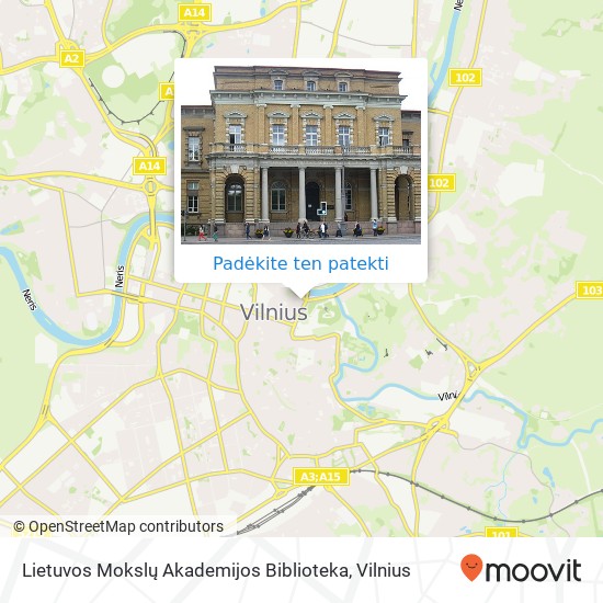 Lietuvos Mokslų Akademijos Biblioteka žemėlapis