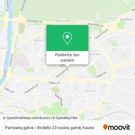 Partizanų gatvė / Birželio 23-iosios gatvė žemėlapis