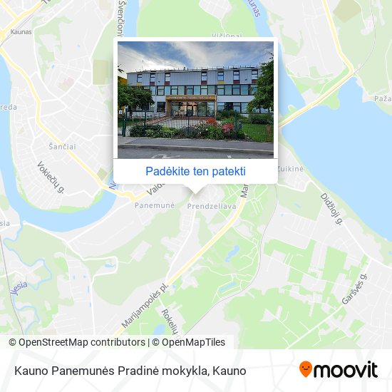 Kauno Panemunės Pradinė mokykla žemėlapis