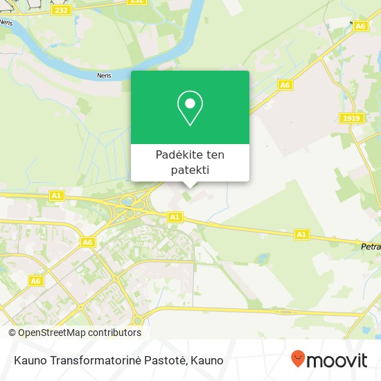 Kauno Transformatorinė Pastotė žemėlapis