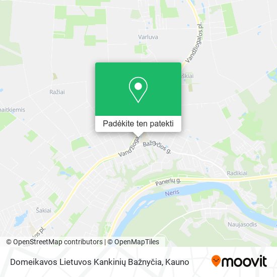 Domeikavos Lietuvos Kankinių Bažnyčia žemėlapis