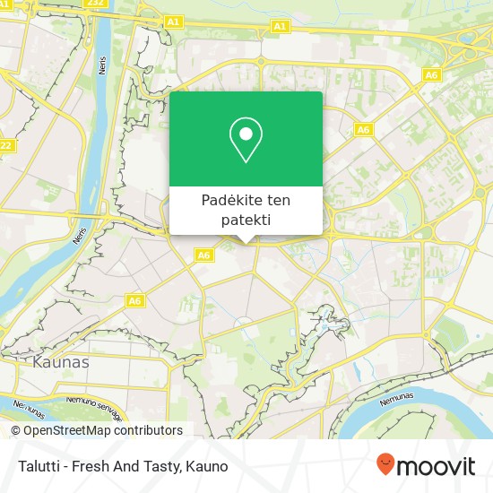 Talutti - Fresh And Tasty žemėlapis