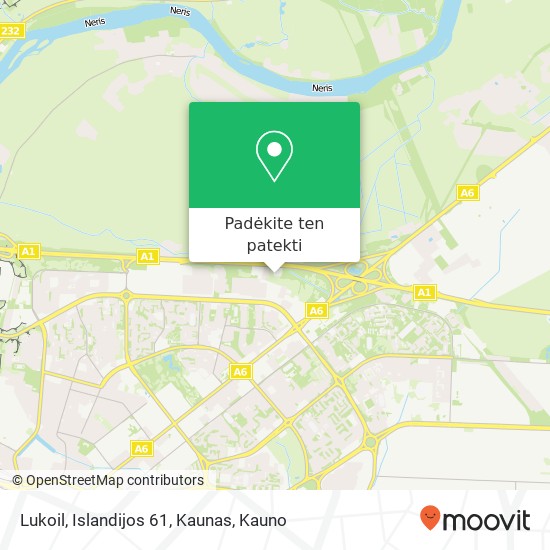 Lukoil, Islandijos 61, Kaunas žemėlapis
