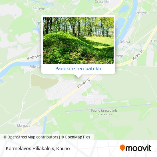 Karmėlavos Piliakalnis žemėlapis