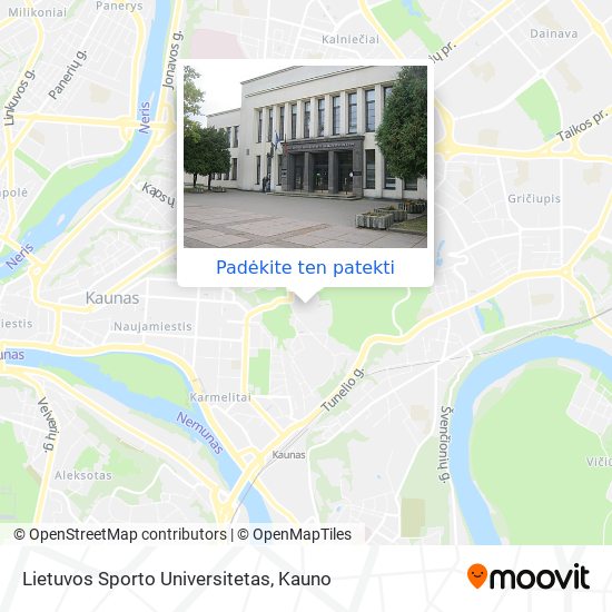 Lietuvos Sporto Universitetas žemėlapis