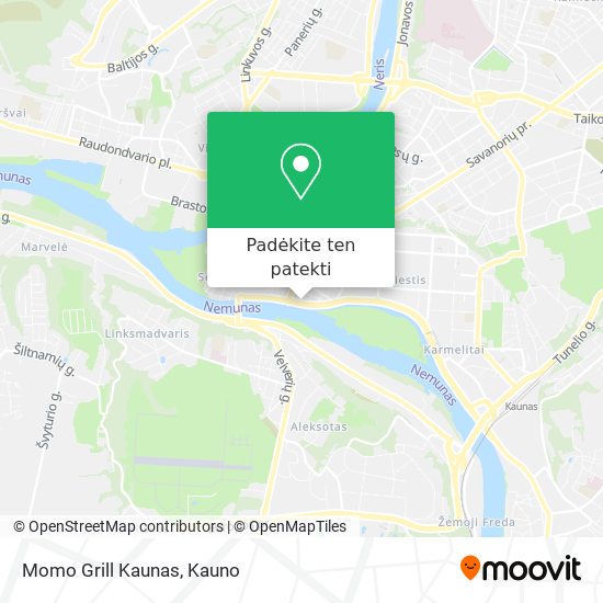 Momo Grill Kaunas žemėlapis