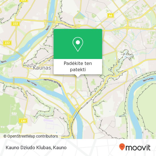 Kauno Dziudo Klubas žemėlapis